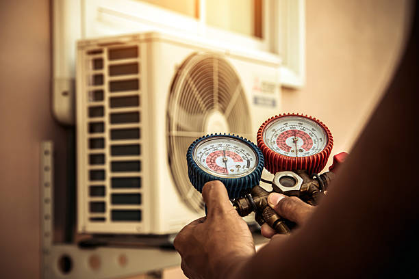 Professional Hvac technician working in Monon, IN